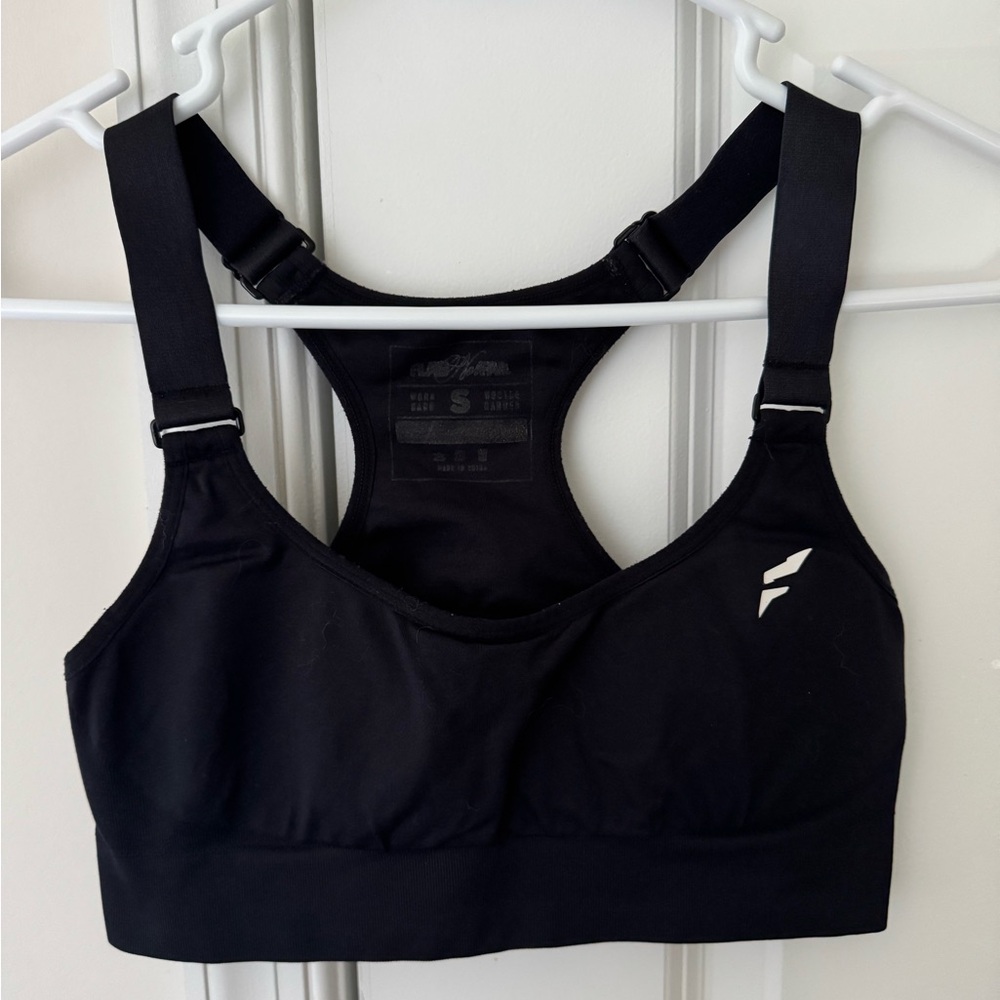 Flag Nor Fail Black Sports Bra